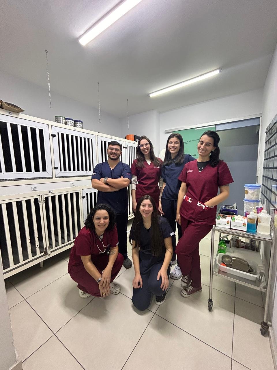 Equipe da AniMediC reunida na clínica